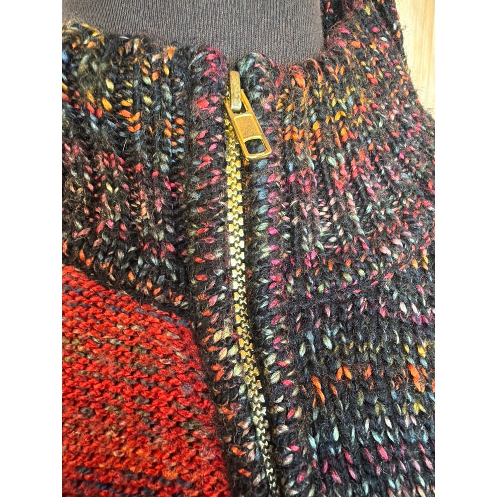 Coldwater Creek Vintage Zip Cardigan Sweater Cottagecore Cabin Core Medium - Picture 4 of 8